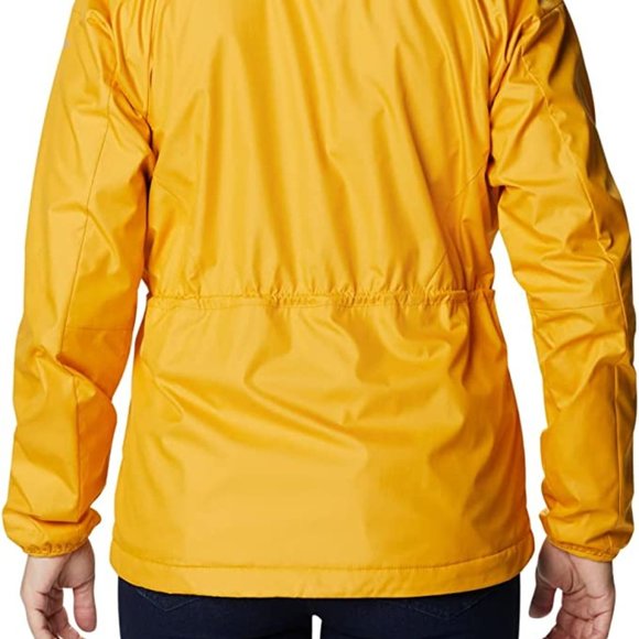 🆕 Columbia Women’s Side Hill Fleece Lined Windbreaker, Bright Gold, Medium. NWT - Picture 4 of 5